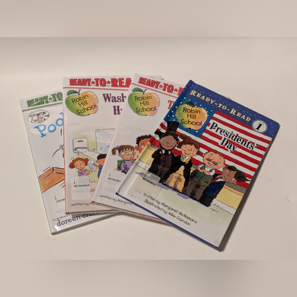 Beginning Readers Hardcover Set Of 4 - Robin Hill School (3) + Pool Party!